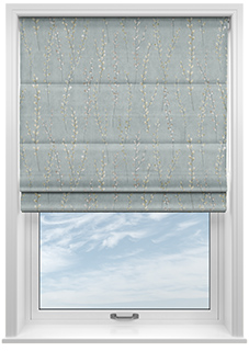 Willow Field, Mirage - Twist&Fit Roman Blind